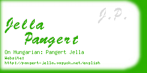 jella pangert business card